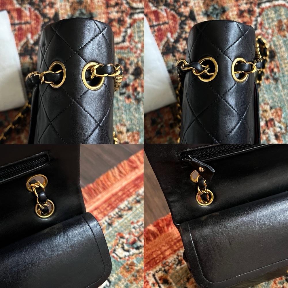 Chanel Classic Vintage Medium Black Double Flap Bag - Picture 8 of 11